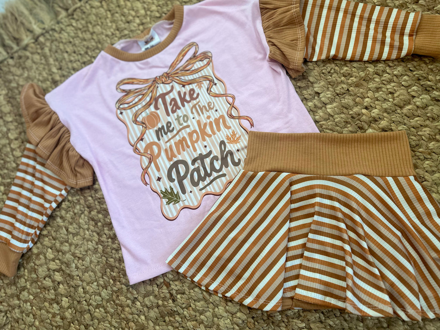 4T 2pc upcycle set (skirted bummies)