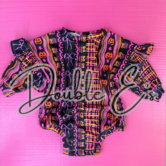 Sweater romper with snaps