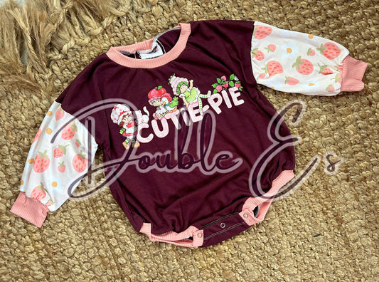 Upcycle sweater romper with snaps